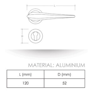 door handles N801 material