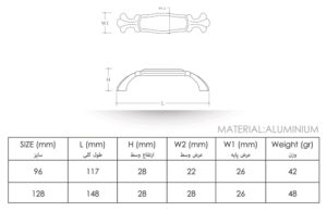 handle cabinet n201 material